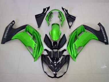 2012-2016 Kawasaki Ninja 650 EX650 Motorcycle Fairings - Green Matte Black Canada Websites