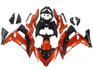 2017-2019 Kawasaki Ninja 650 EX650 Motorcycle Fairings - Orange Matte Black Canada Websites
