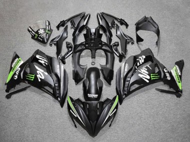 2017-2019 Kawasaki Ninja 650 EX650 Motorcycle Fairings - Matte Black Green White Monster Canada Websites