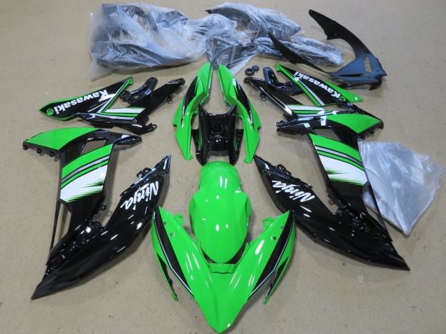2017-2019 Kawasaki Ninja 650 EX650 Motorcycle Fairings - Green White Glossy Black Canada Websites