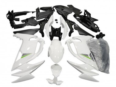 2020-2025 Kawasaki Ninja 650 EX650 Motorcycle Fairings - Glossy White Green Canada Websites