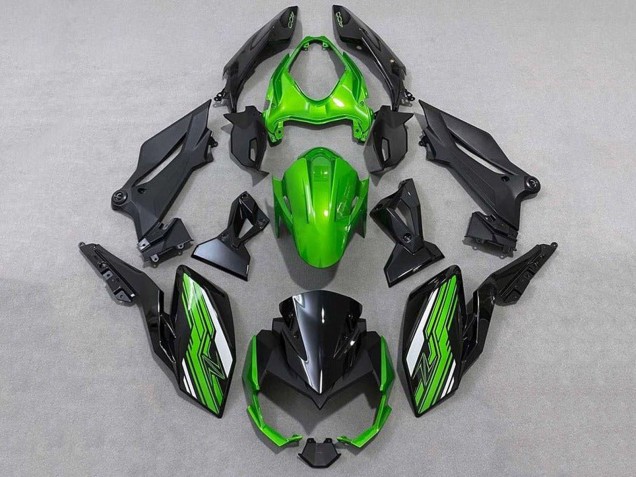 2018-2024 Kawasaki Z400 Motorcycle Fairings - Green White Black Canada Websites