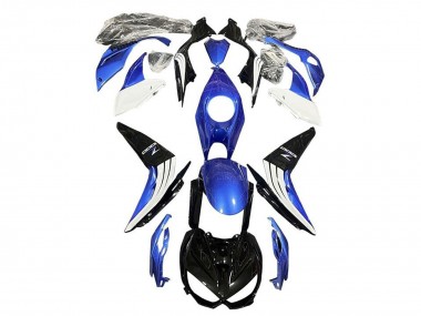 2014-2019 Kawasaki Z1000 Motorcycle Fairings - Blue White Glossy Black Canada Websites