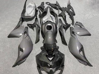 2019-2025 Kawasaki ZX25R ZX-25R Motorcycle Fairings - Black Faux Carbon Fiber Canada Websites