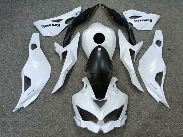 2019-2025 Kawasaki ZX25R ZX-25R Motorcycle Fairings - White Matte Black Canada Websites