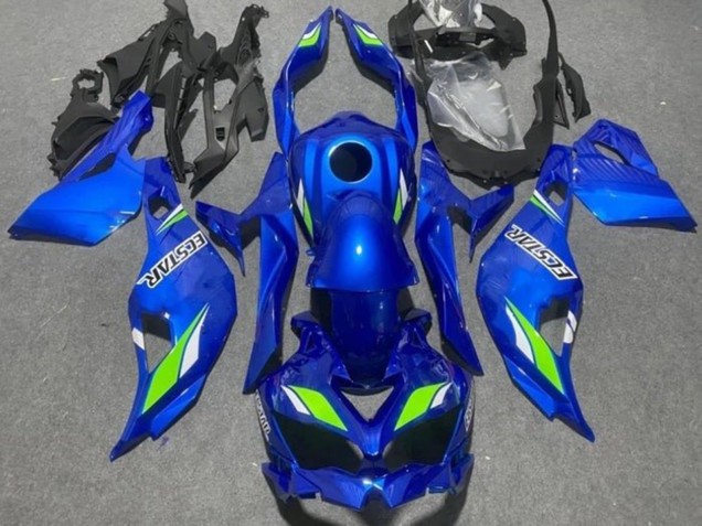 2019-2025 Kawasaki ZX25R ZX-25R Motorcycle Fairings - Blue Green Ecstar Canada Websites