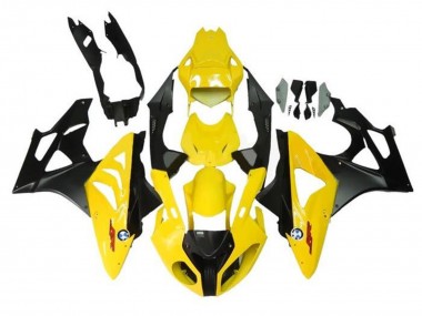 2009-2014 BMW S1000RR Motorcycle Fairings - Yellow Matte Black Canada Websites