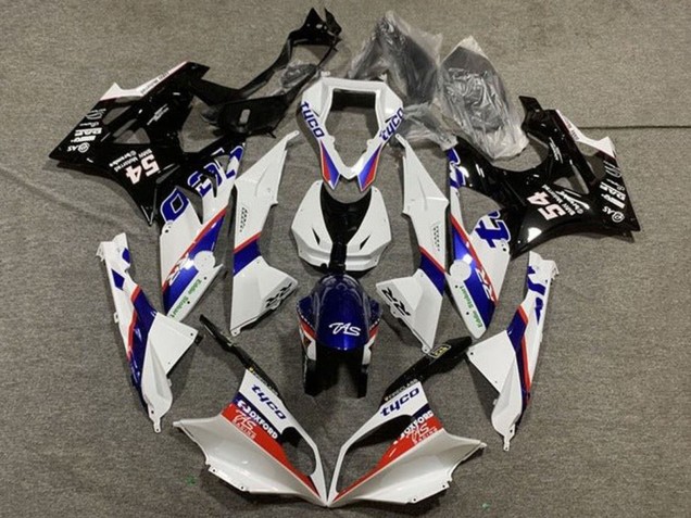 2009-2014 BMW S1000RR Motorcycle Fairing - White Red Blue Glossy Black Tyco Canada Websites