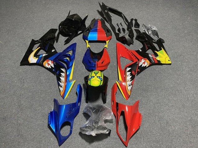 2009-2014 BMW S1000RR Motorcycle Fairings - Blue Red Yellow Black Shark Canada Websites