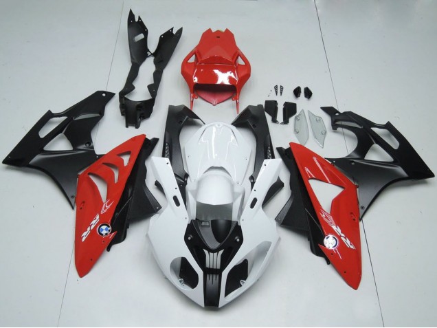 2009-2014 BMW S1000RR Motorcycle Fairings - White Red Matte Black Canada Websites