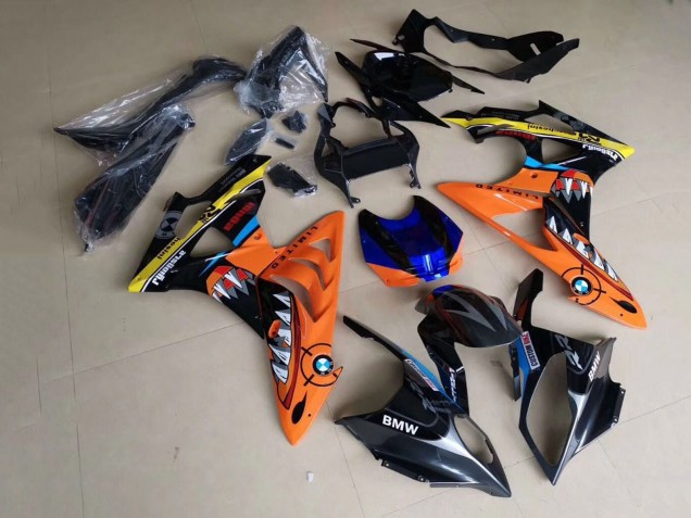 2009-2014 BMW S1000RR Motorcycle Fairings - Yellow Blue Orange Black Shark Canada Websites
