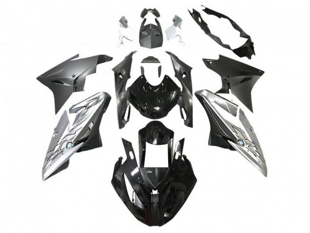 2015-2016 BMW S1000RR Motorcycle Fairings - Silver Glossy Black Matte Black Canada Websites