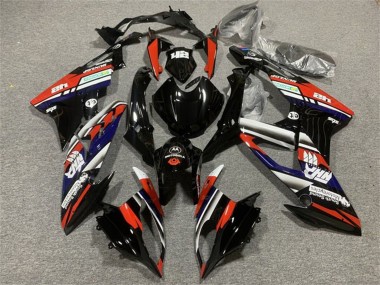 2015-2016 BMW S1000RR Motorcycle Fairings - White Red Blue Glossy Black Stripe Canada Websites
