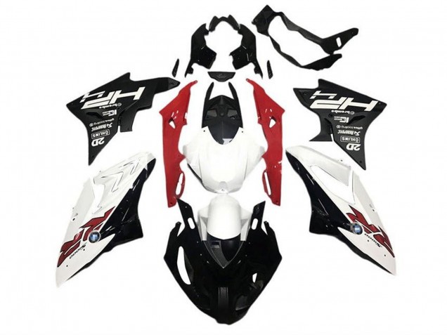 2015-2016 BMW S1000RR Motorcycle Fairings - White Red Black HP RR Canada Websites