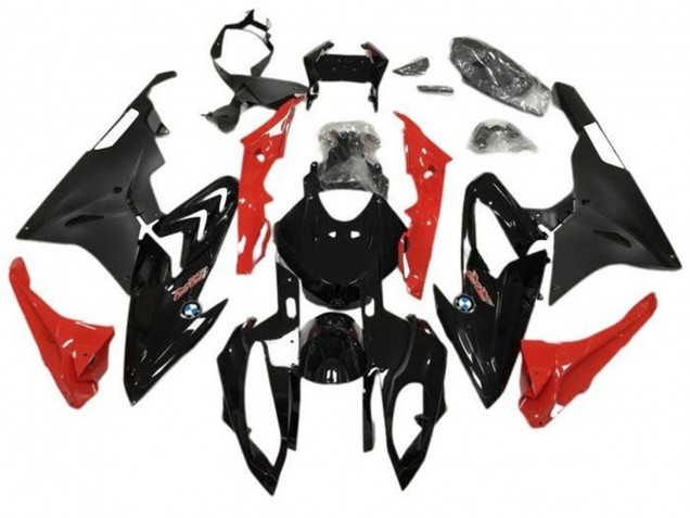 2015-2016 BMW S1000RR Motorcycle Fairings - Glossy Black Matte Black Red Canada Websites