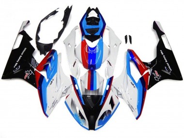 2017-2018 BMW S1000RR Motorcycle Fairings - White Blue Red Black Stripe Canada Websites