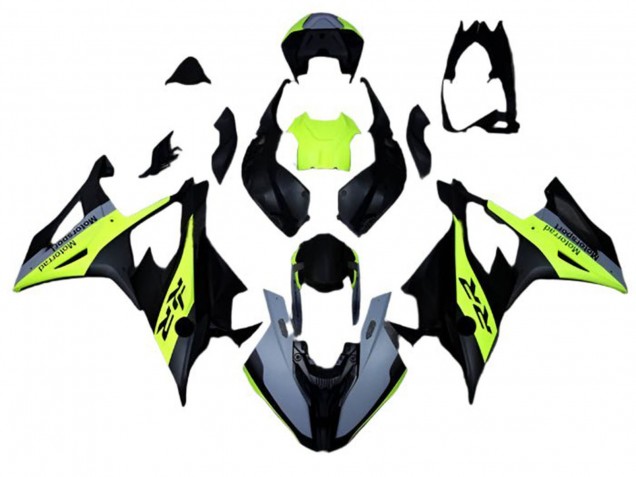 2019-2022 BMW S1000RR Motorcycle Fairings - Matte Black Grey Neon Yellow Canada Websites