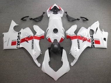 2020-2021 Ducati Panigale V4 V4S Motorcycle Fairings - White Red Stripe Canada Websites