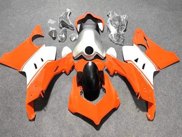 2020-2021 Ducati Panigale V4 V4S Motorcycle Fairings - White Silver Orange Canada Websites