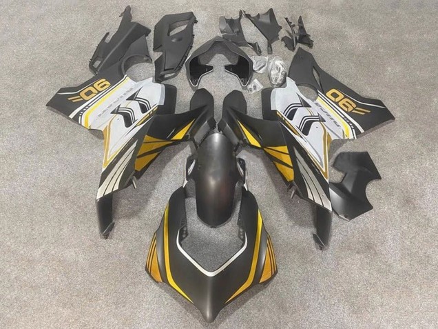 2020-2021 Ducati Panigale V4 V4S Motorcycle Fairings - White Gold Matte Black Canada Websites