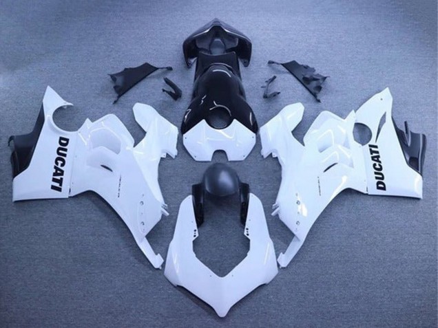 2020-2021 Ducati Panigale V4 V4S Motorcycle Fairings - White Glossy Black Canada Websites