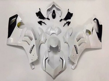 2020-2021 Ducati Panigale V4 V4S Motorcycle Fairing - Pearl White Glossy Black Canada Websites