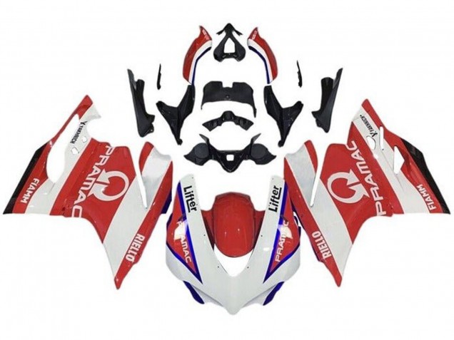 2015-2020 Ducati 959/1299 Motorcycle Fairings - White Red Blue Pramac Canada Websites
