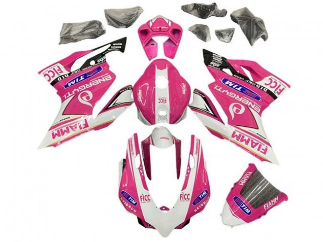 2011-2014 Ducati Panigale 899/1199 Motorcycle Fairings - Pink White Glossy Black Fiamm Canada Websites