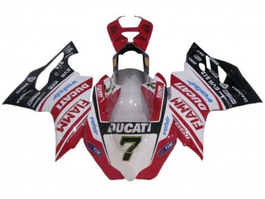 2011-2014 Ducati Panigale 1199 Motorcycle Fairings - White Red Glossy Black Fiamm Tim 7 Canada Websites