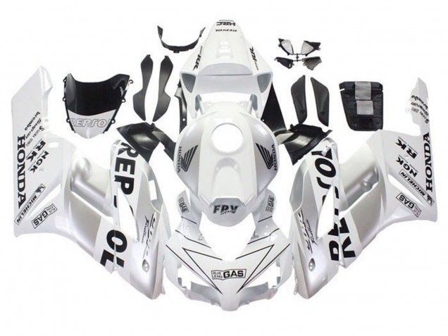 2004-2005 Honda CBR1000RR Motorcycle Fairings - White Silver Black Repsol Canada Websites