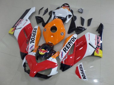 2004-2005 Honda CBR1000RR Motorcycle Fairings - Orange White Red Glossy Black Repsol Red Bull HRC Canada Websites