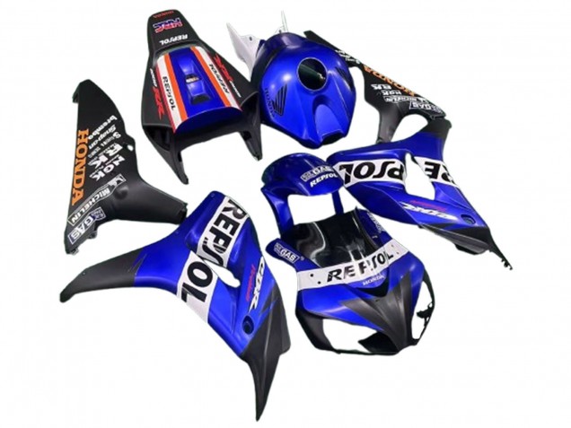 2006-2007 Honda CBR1000RR Motorcycle Fairings - Blue White Red Matte Black Repsol Canada Websites