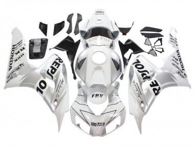 2006-2007 Honda CBR1000RR Motorcycle Fairings - White Silver Black Repsol Canada Websites