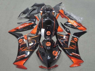2012-2016 Honda CBR1000RR Motorcycle Fairings - Orange Glossy Black BACARDI Canada Websites
