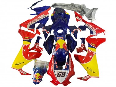 2017-2023 Honda CBR1000RR Motorcycle Fairings - Blue Yellow Red Bull Hayden Canada Websites