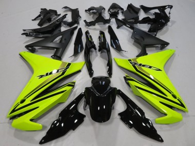 2013-2015 Honda CBR500R Motorcycle Fairings - Neon Yellow Glossy Black Canada Websites