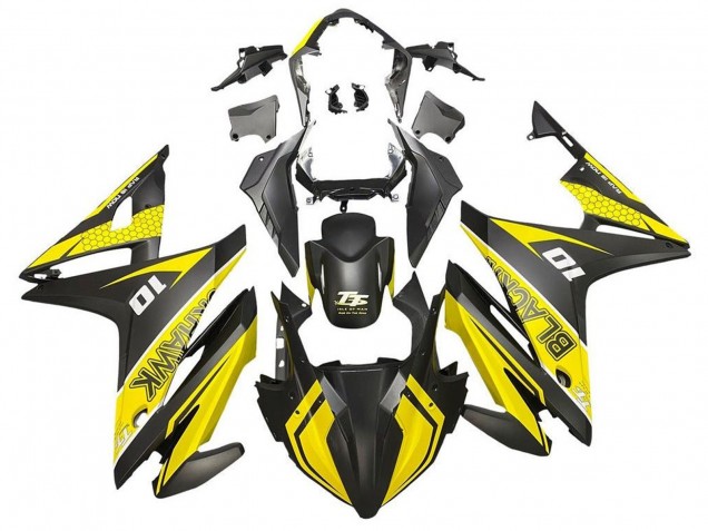 2016-2018 Honda CBR500R Motorcycle Fairings - Yellow Matte Black Canada Websites