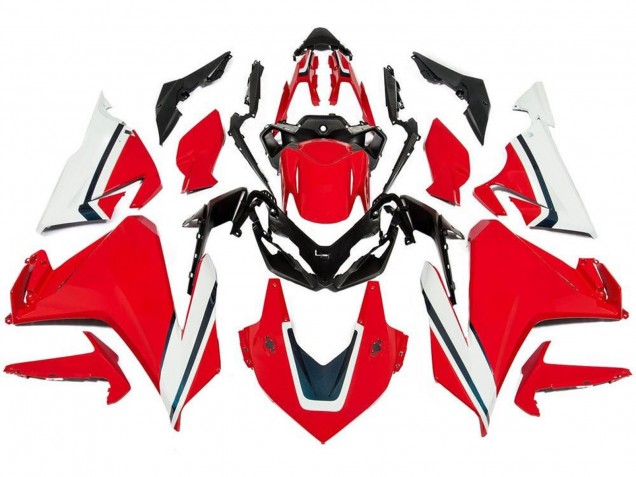 2019-2021 Honda CBR500R Motorcycle Fairings - Red White Black Stripe Canada Websites