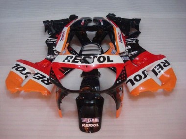1994-1995 Honda CBR900RR 893 Motorcycle Fairings - Orange White Red Glossy Black Repsol Canada Websites