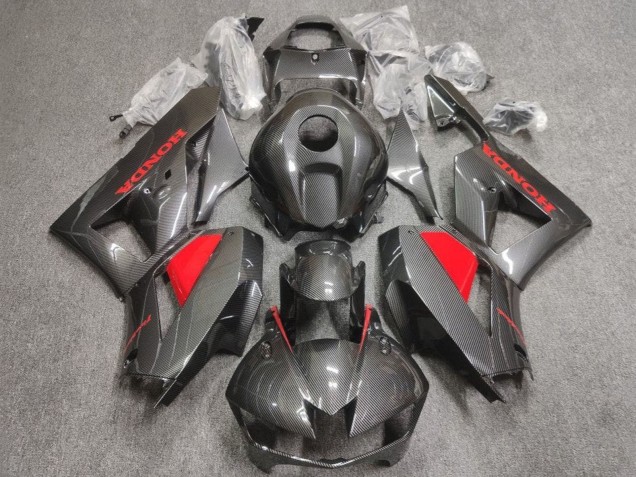 2013-2023 Honda CBR600RR Motorcycle Fairings - Faux Carbon Fiber Red Canada Websites
