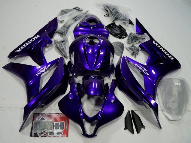 2007-2008 Honda CBR600RR Bike Fairings - Blue Glossy Black Canada Websites
