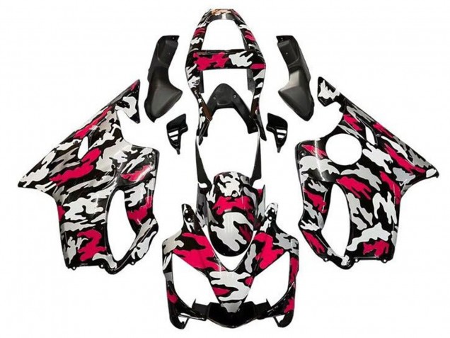 2001-2003 Honda CBR600 F4i Motorcycle Fairings - Black Red Grey Camouflage Canada Websites