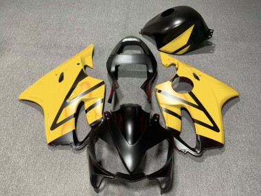 2001-2003 Honda CBR600 F4i Motorcycle Fairings - Yellow Matte Black Canada Websites