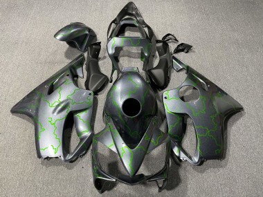 2001-2003 Honda CBR600 F4i Motorcycle Fairings - Silver Green Lightning Canada Websites