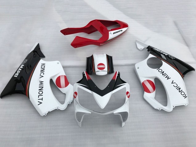2001-2003 Honda CBR600 F4i Motorcycle Fairings - White Red Glossy Black Konica Minolta Canada Websites
