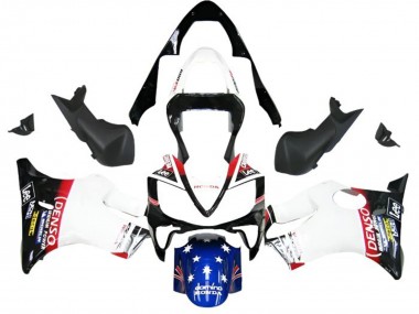2001-2003 Honda CBR600 F4i Motorcycle Fairings - White Blue Red Glossy Black DENSO Star Canada Websites
