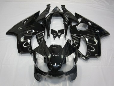 2004-2007 Honda CBR600 F4i Motorcycle Fairings - Glossy Black White Flame Canada Websites