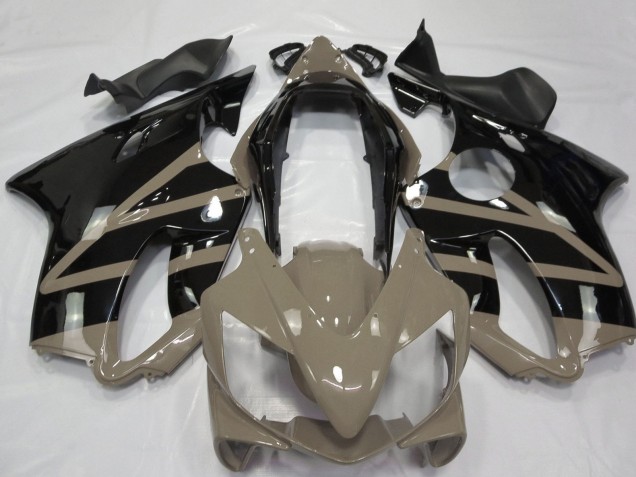 2004-2007 Honda CBR600 F4i Motorcycle Fairings - Taupe Brown Glossy Black Canada Websites