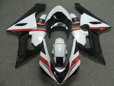 2005-2006 Kawasaki ZX6R Motorcycle Fairings - White Black Red Canada Websites