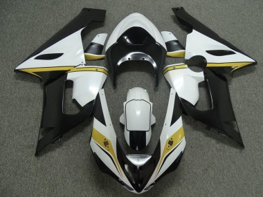 2005-2006 Kawasaki ZX6R Motorcycle Fairings - White Black Yellow Canada Websites